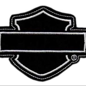 Harley-Davidson® Genuine Black Bar & Shield Patch